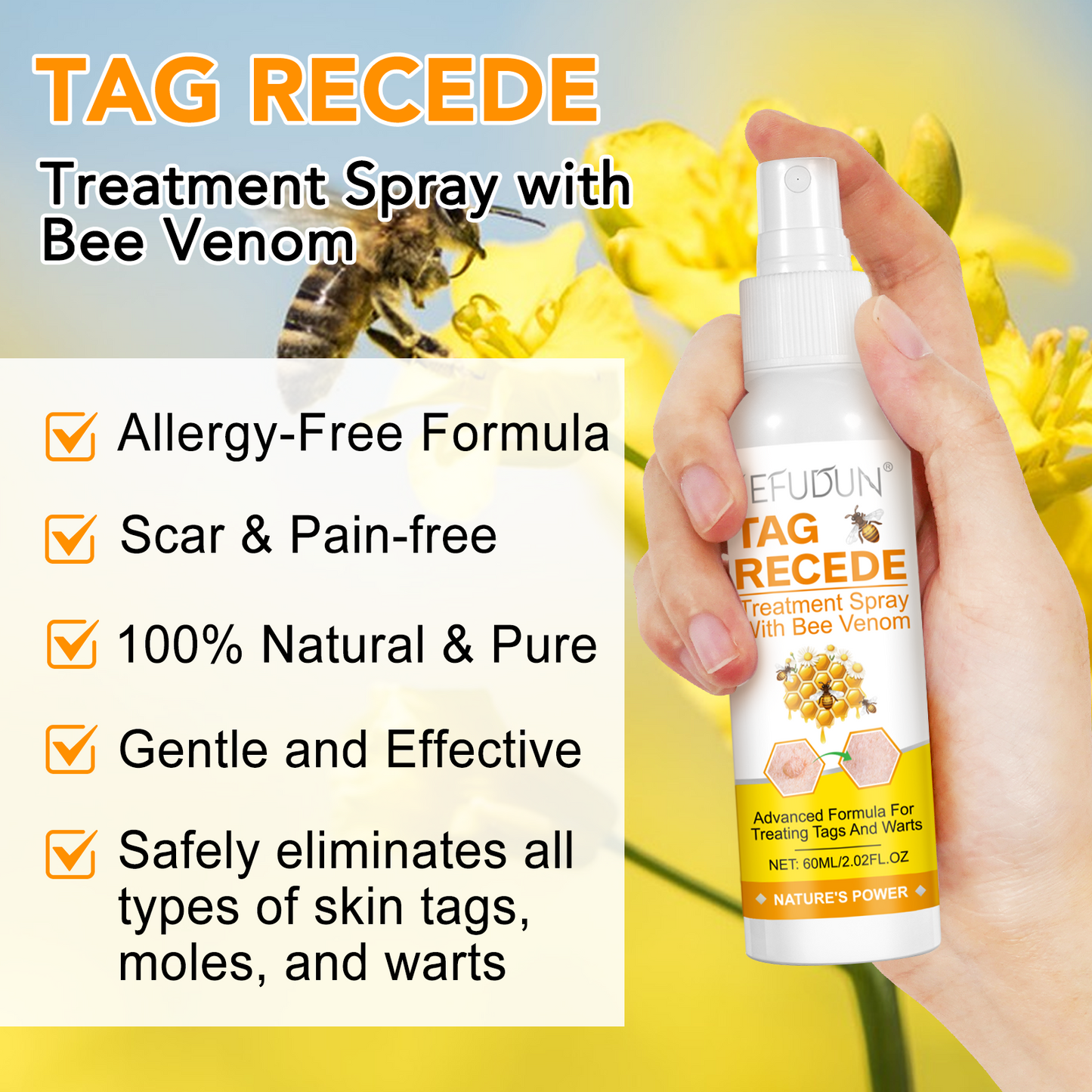 SPRAY ANTIVERRUGAS - TAG RECEDE