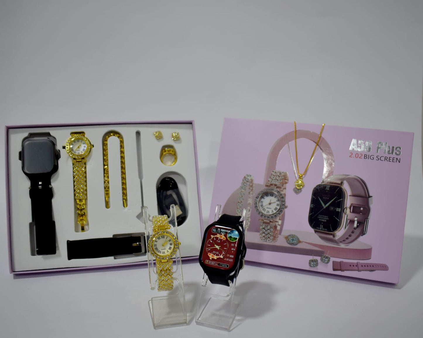 SmartWatch A58 Plus + Hermoso conjunto de joyas !!!